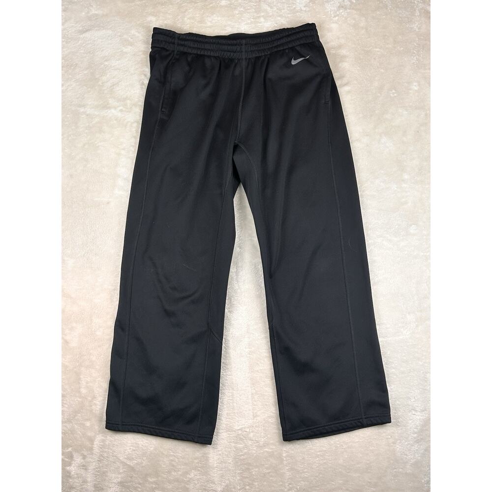 Nike Therma Fit Sweatpants Men’s Sz L Black Drawstring Training Performance